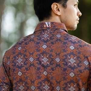 Long Sleeves - Copper Songket