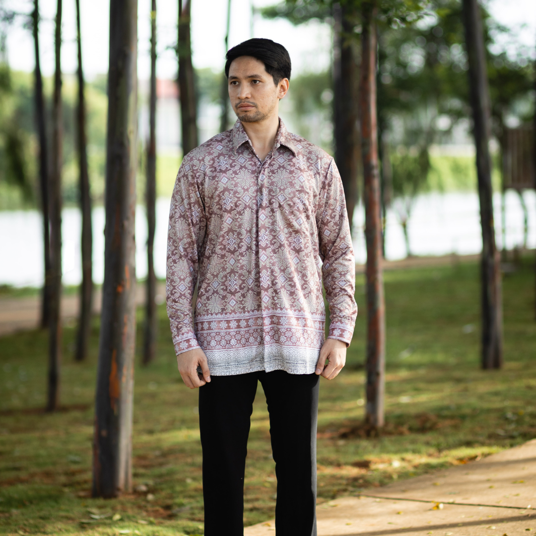 Long Sleeves - Amethyst Songket