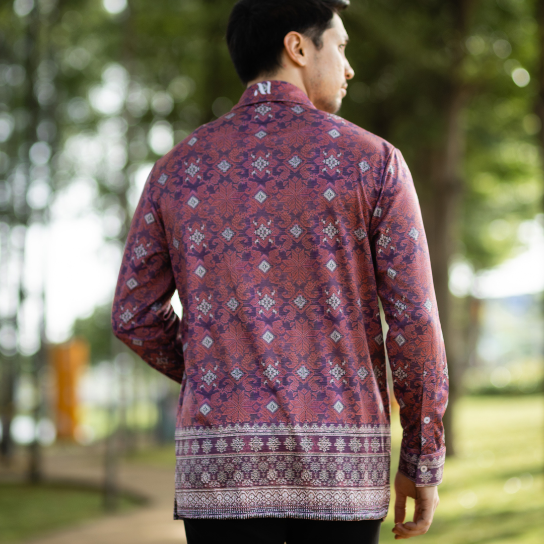 Long Sleeves - Ruby Songket