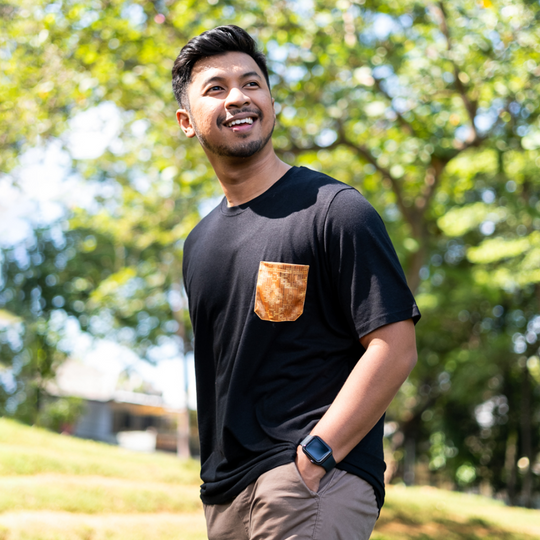 Bamboo T-Shirt - Fusiongold Tenun